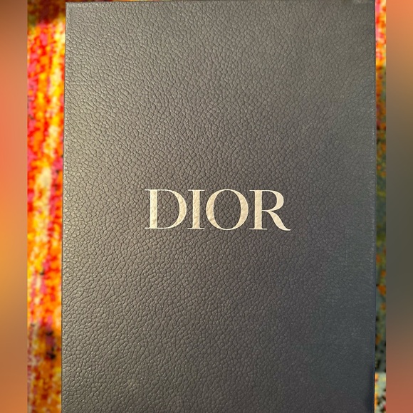 COPY - DIOR HOMME INDIOR JACQUARD MULE- BEIGE/NAVY DIOR OBLIQUE JACQUARD PRINT-… - Picture 12 of 12